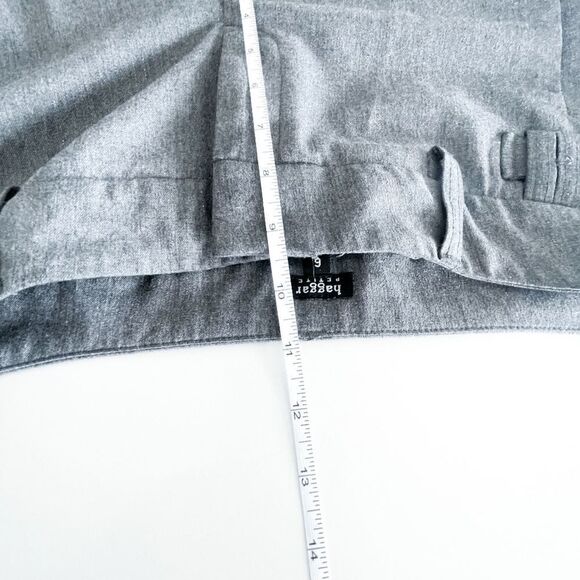 Haggar Womens Pants Trouser Slacks Gray Silver Threads Petite Size 6 - Picture 7 of 10